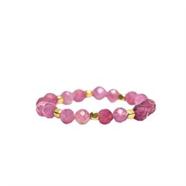 IBU Jewels Ring Stone Dot Pink Tourmaline hos parfumerihamoghende.dk 