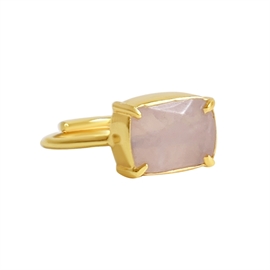 IBU Jewels Ring Flow Rose Quartz hos parfumerihamoghende.dk 