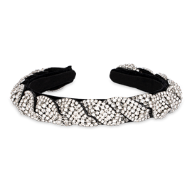 Sui Ava Sarah Crystal Headband - White hos parfumerihamoghende.dk 