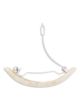 Sui Ava Curved Bone Hårspænde - Ivory  hos parfumerihamoghende.dk 