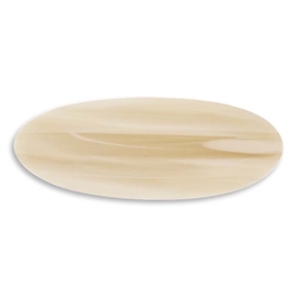 Sui Ava Oval Bone Hårspænde - Ivory hos parfumerihamoghende.dk 