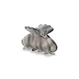 Sui Ava Helle Mist Mini Hårklemme - Grey hos parfumerihamoghende.dk 