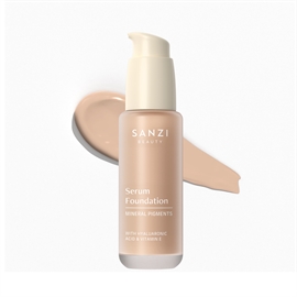Sanzi Serum Foundation 04 Medium Cool Rosy  hos parfumerihamoghende.dk 