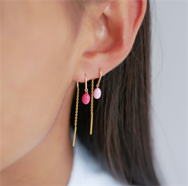 ENAMEL Copenhagen Eleanor Earrings - Light Pink  hos parfumerihamoghende.dk 