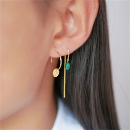 ENAMEL Copenhagen Eleanor Earrings - Petrol Green hos parfumerihamoghende.dk 