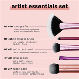 Real Techniques - Artist Essentials Makeup Pensler hos parfumerihamoghende.dk 