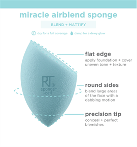 Real Techniques - Miracle Airblend Sponge hos parfumerihamoghende.dk 