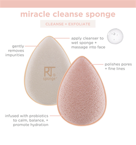 Real Techniques - Miracle Cleanse Sponge hos parfumerihamoghende.dk 