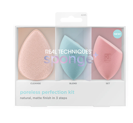 Real Techniques - Pro-Matte Poreless Perfection Set hos parfumerihamoghende.dk 