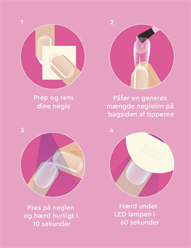 Le Mini Macaron Soft Gel Tips  hos parfumerihamoghende.dk 