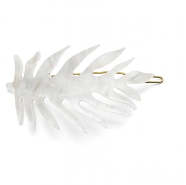 Pico - Leaf Hair Pin White hos parfumerihamoghende.dk 