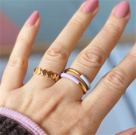 LULU Copenhagen Confetti Ring Forgyldt hos parfumerihamoghende.dk 
