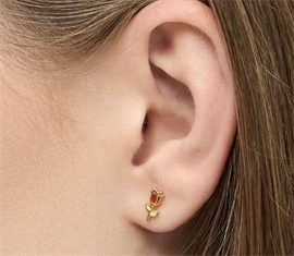 LULU Copenhagen Rose Ørering 1 stk. Forgyldt hos parfumerihamoghende.dk 
