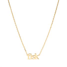 Sui Ava Zodiac Sign Necklace Gold - Fisk hos parfumerihamoghende.dk