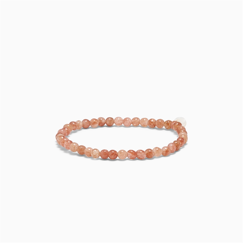 Soi Petite Sunstone Stretch Armbånd 4mm