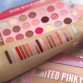 Rude United Pinky Nudes - 21 Pressed Pigment Shadows Palette hos parfumerihamoghende.dk 