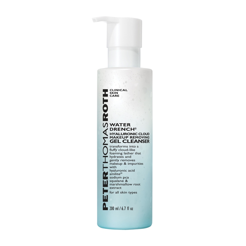 Peter Thomas Roth Water Drench Hyaluronic Cloud Makeup Removing Gel Cleanser 200 ml  hos parfumerihamoghende.dk 