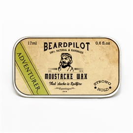 Beardpilot Moustache Wax - Adventurer Strong 17 ml hos parfumerihamoghende.dk