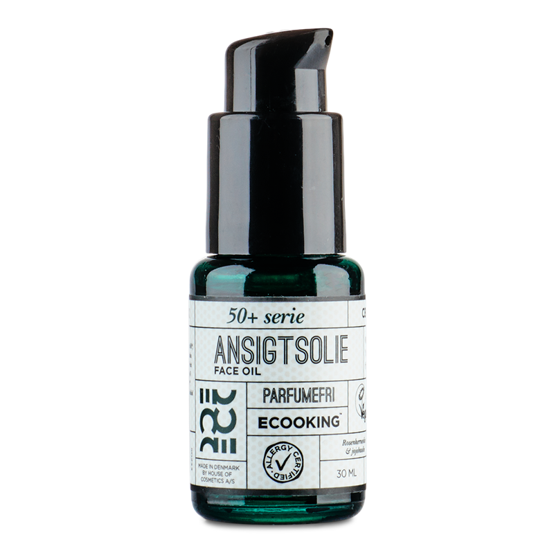 Ecooking 50+ Ansigtsolie Parfumefri 30 ml  hos parfumerihamoghende.dk 