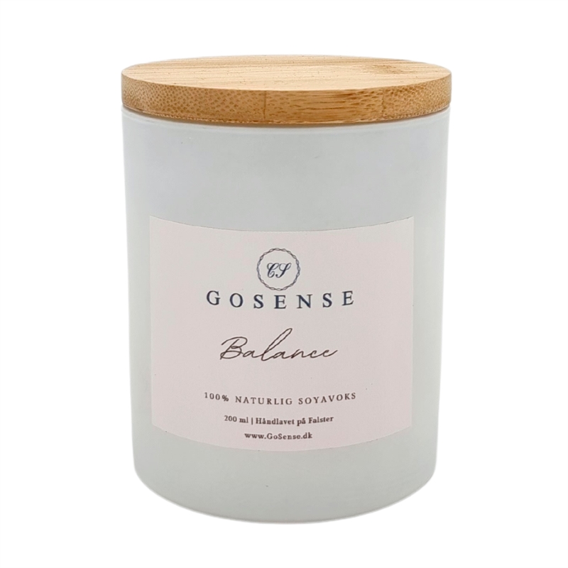 GoSense Balance Duftlys 200 ml hos parfumerihamoghende.dk 