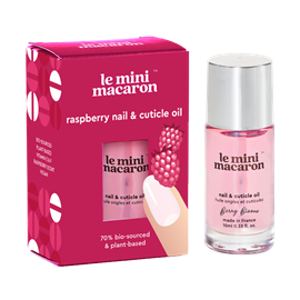 Le Mini Macaron Berry Bisous Nail Cuticle oil 10 ml hos parfumerihamoghende.dk 