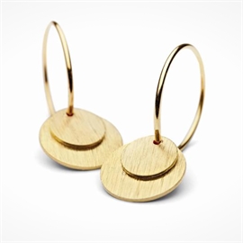 Pernille Corydon Small Coin Earrings 15 mm hos parfumerihamoghende.dk