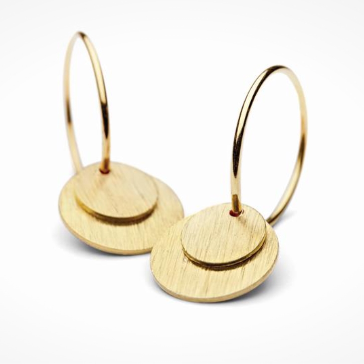 Pernille Corydon Small Coin Earrings 15 mm hos parfumerihamoghende.dk