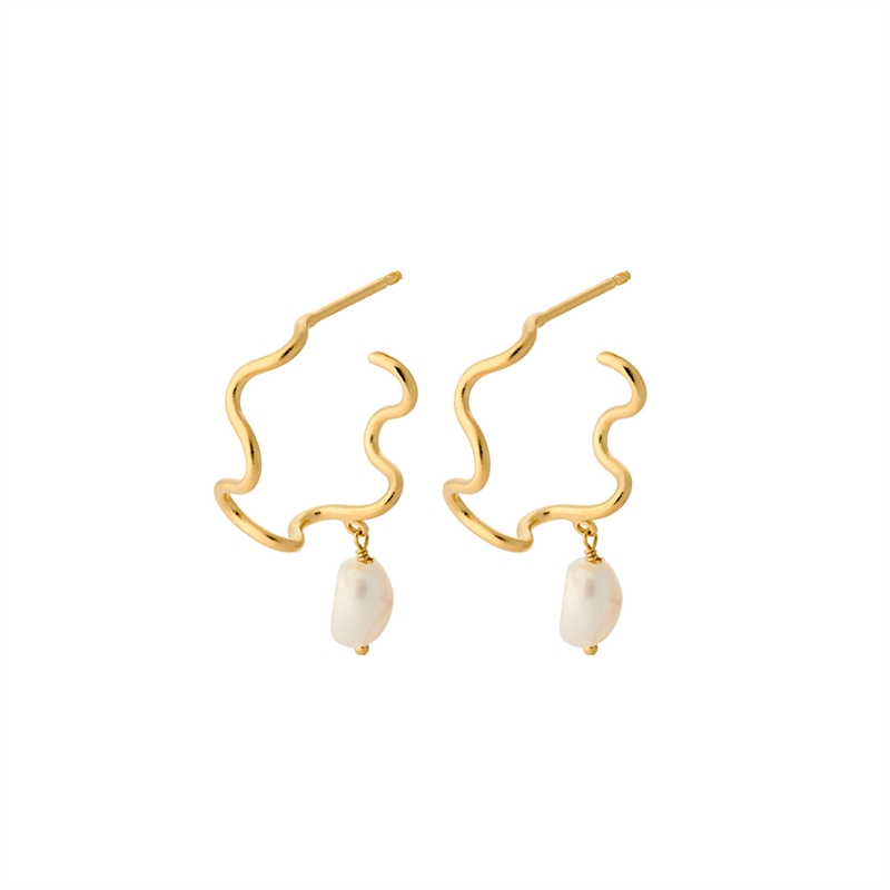 Pernille Corydon Small Bay Earrings 22 mm hos parfumerihamoghende.dk 