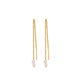 Pernille Corydon Guldbelagt Ocean Dream earchains 7 cm hos parfumerihamoghende.dk