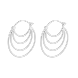 Pernille Corydon Sølvbelagt Silhouette Earrings 22 mm hos parfumerihamoghende.dk