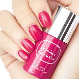 Le Mini Macaron Gel Neglelak - Cranberry 10 ml hos parfumerihamoghende.dk