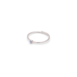 Pilgrim Lulu Sølvbelagt Ring - Light Blue