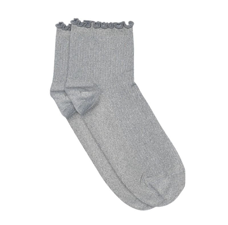 MP Denmark Lis Glitter Short Socks - Stone Blue 37/39