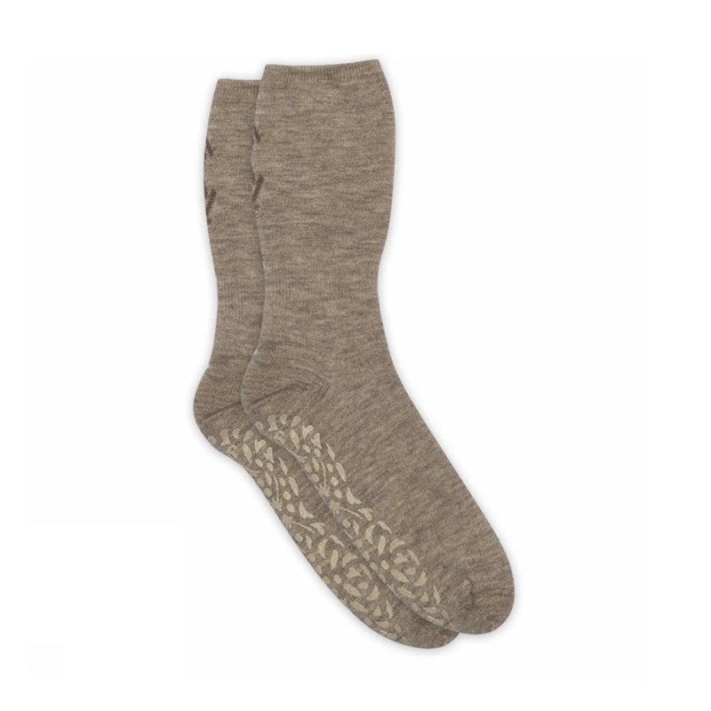 MP Denmark Hjørdis Socks Anti-Slip - Light Brown Melange 37/39 hos parfumerihamoghende.dk 