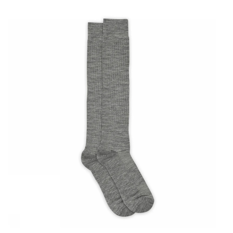 MP Denmark Katrine Knee Socks - Grey Melange 40/42 hos parfumerihamoghende.dk 