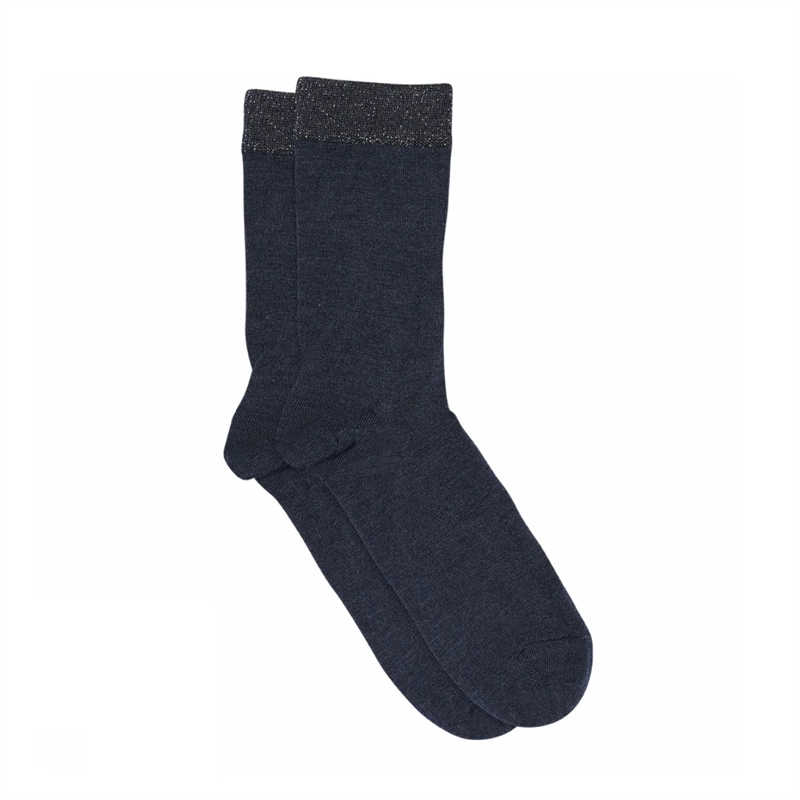 MP Denmark Wool/Silk Socks - Deep Navy 40/42 hos parfumerihamoghende.dk 