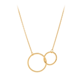 Pernille Corydon Double Twisted Necklace Adj.40-48 hos parfumerihamoghende.dk 