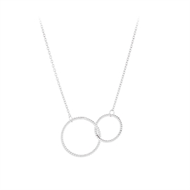 Pernille Corydon Double Twisted Necklace Adj.40-48 hos parfumerihamoghende.dk 