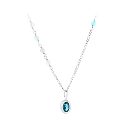 Pernille Corydon Hellir Blue Ice Necklace hos parfumerihamoghende.dk 