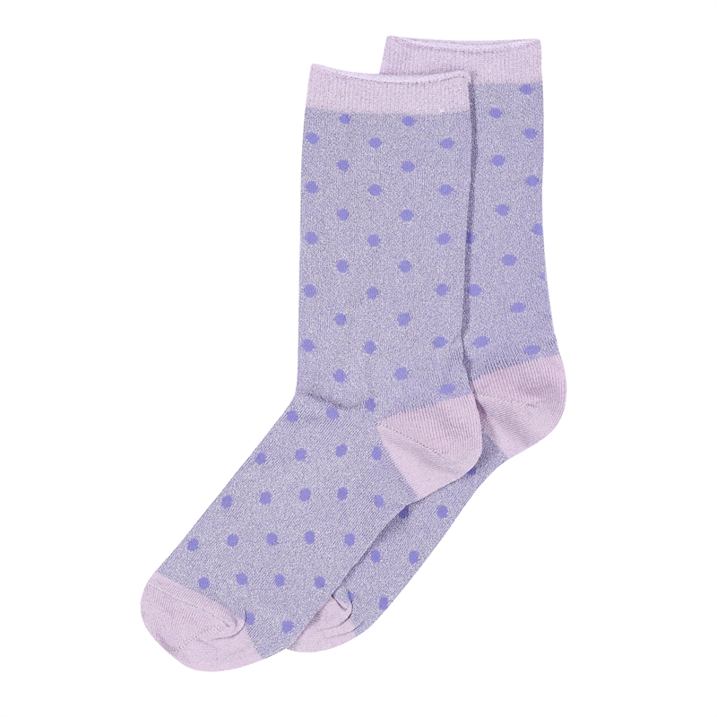 mp Denmark - Donna Glitter Socks 40/42 - Pastel Lilac