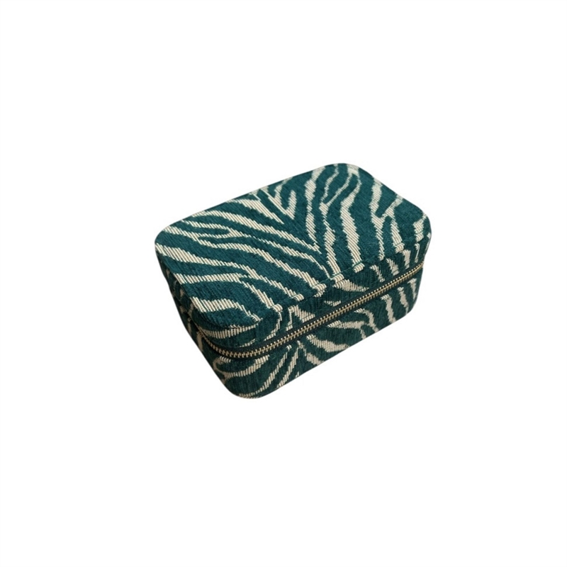 Pico Large Trinket Box - Green Zebra