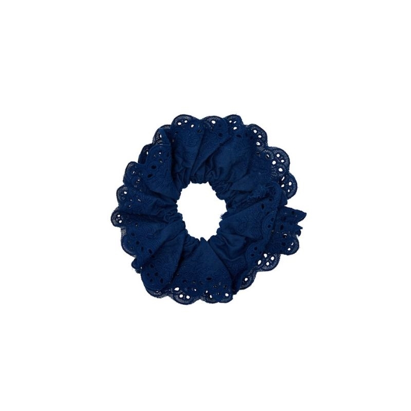 Pico Lace Schrunchies - Midnight 