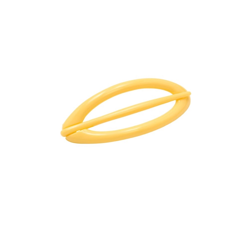 Pico Oval Hair Pin - Butter Yellow