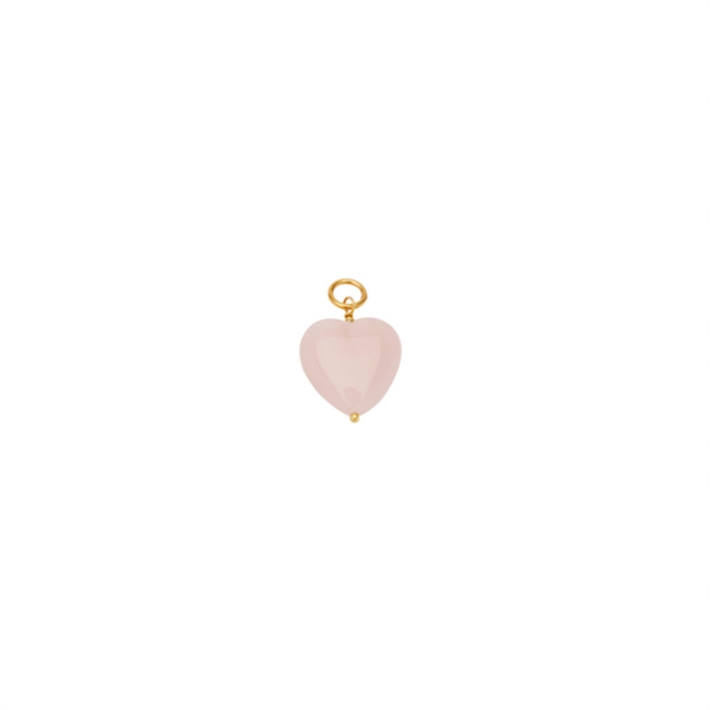 Pico French Grande Heart Vedhæng - Misty Rose