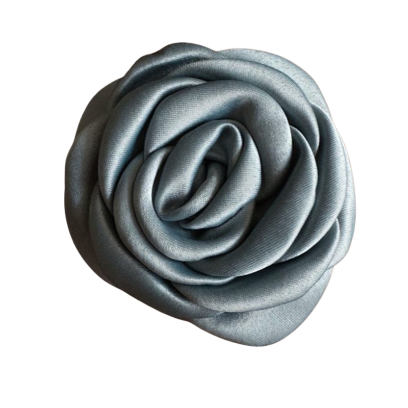Pico Small Satin Rose Claw - Verdigris
