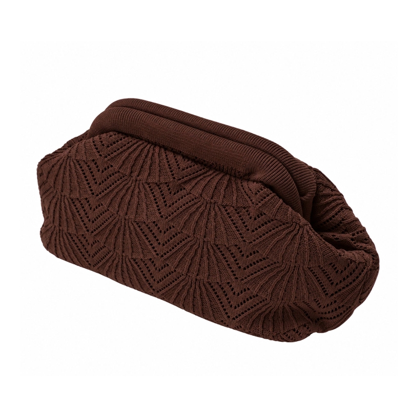 Pico Small Shelly Clutch - Chocolate