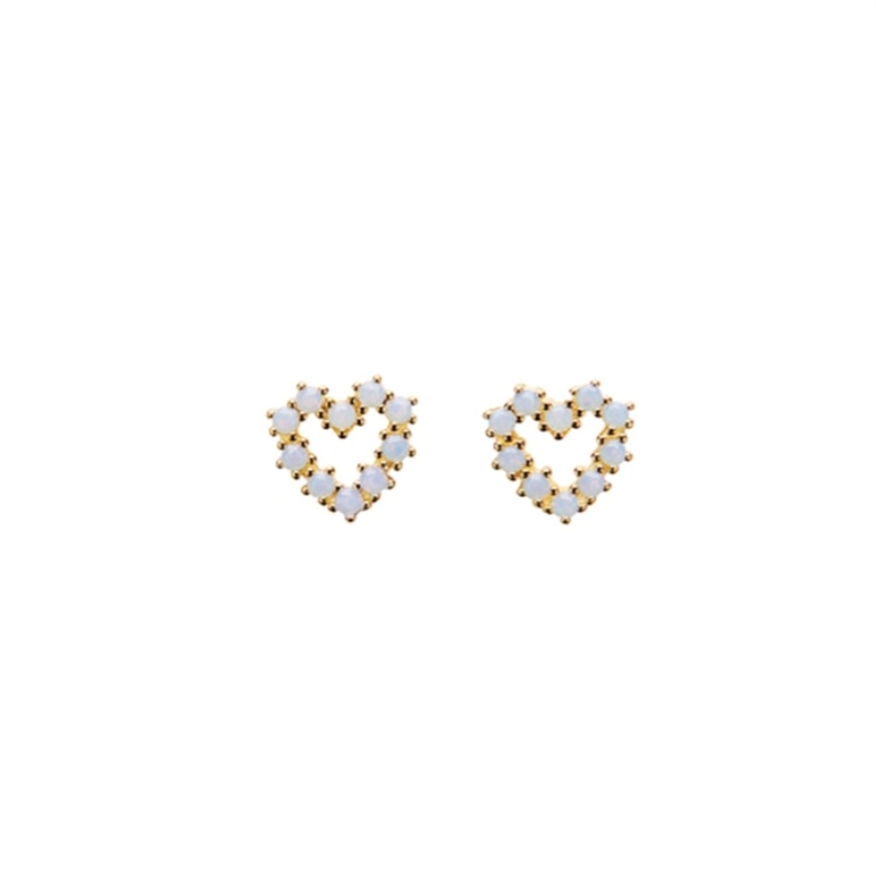 Pico Cæur Crystal Stud - Light Blue