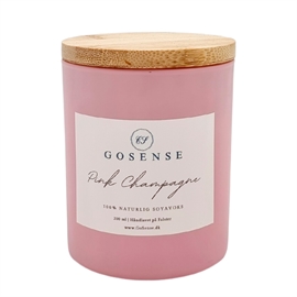 GoSense Pink Champagne Duftlys 200 ml hos parfumerihamoghende.dk 