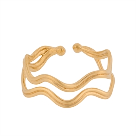 Pernille Corydon Double Wave Ring hos parfumerihamoghende.dk