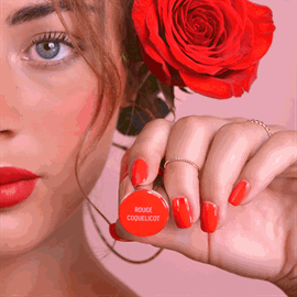 Le Mini Macaron Gel Neglelak - Rouge Coquelicot 8,5 ml hos parfumerihamoghende.dk